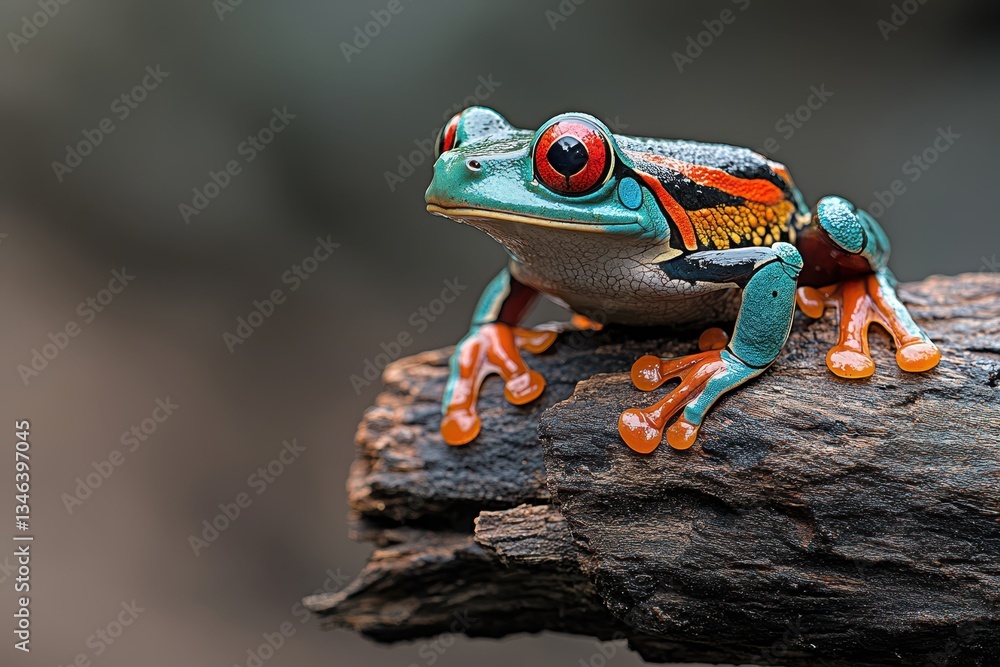 Naklejka premium Small frog banner