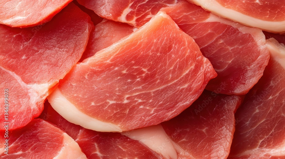 This image showcases an array of fresh raw meat cuts, highlighting the vibrant colors and textures ideal for cooking, grilling, or meal prep in the kitchen. This image showcases an array of fresh raw meat cuts, highlighting the vibrant colors and textures ideal for cooking, grilling, or meal prep in the kitchen.