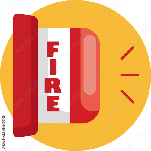 A flashing siren symbolizing urgent warning or emergency response.