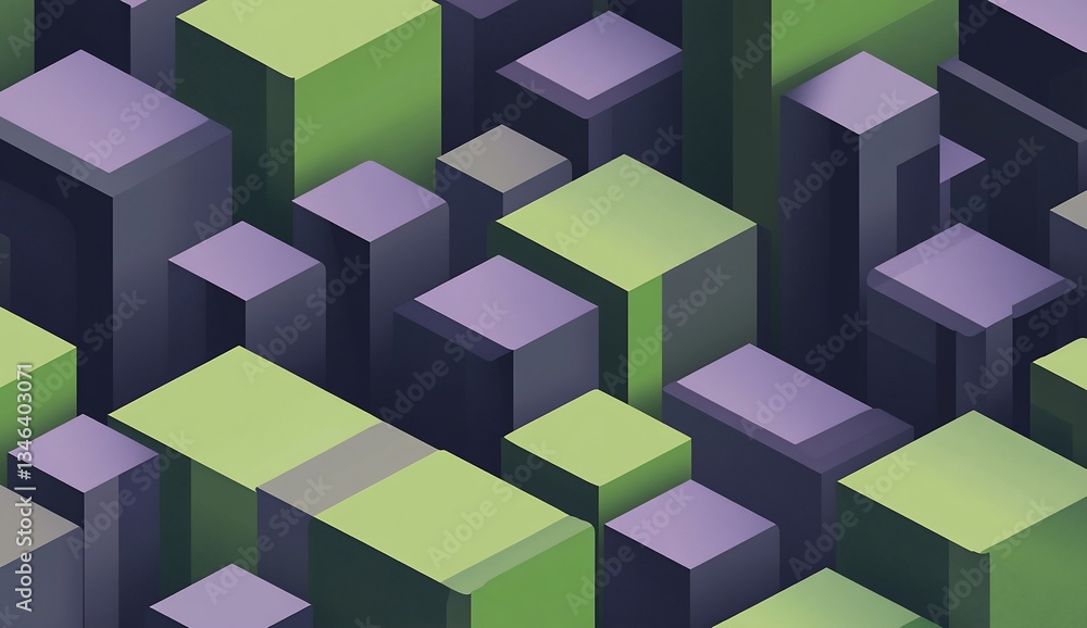 Abstract isometric city blocks Abstract isometric city blocks
