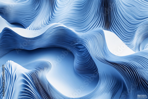 Arafed image of a blue and white background with a wave