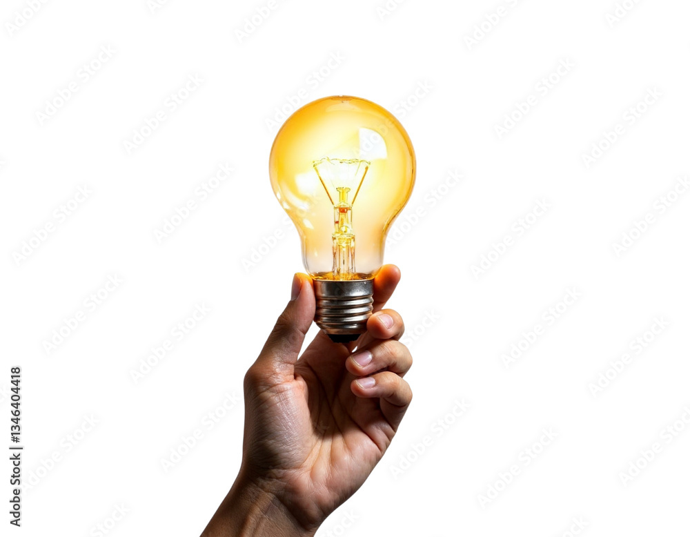 hand holding light bulb hand holding light bulb