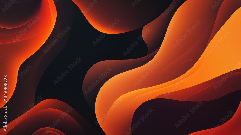 Curved Lines on a Dark Brown Background