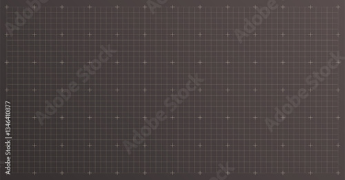 Vintage brown blueprint background with a faded beige grid. Vector illustration of an old technical drawing for retro engineering or architectural plans.

