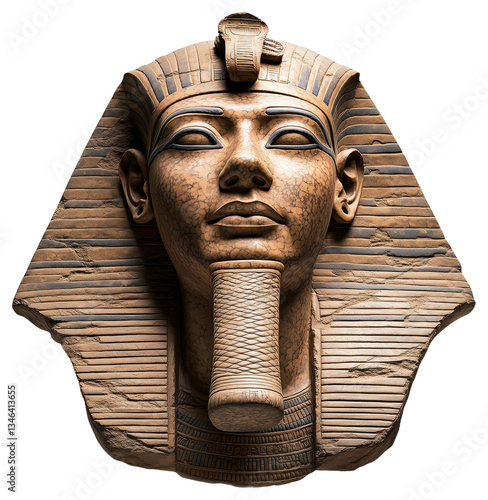 Wallpaper Mural Ancient Egyptian pharaoh stone carving bust Torontodigital.ca