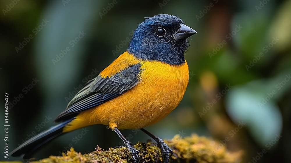 Naklejka premium Yellow-thighed Brushfinch --ar 16:9 --stylize 500 --v 6.1 Job ID: c2e2ded0-d5e8-44a3-ac6f-2231f13aa83e