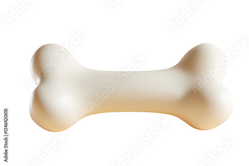 Wallpaper Mural Minimalist dog bone chew toy with smooth texture and symmetrical design in a clean studio setting Torontodigital.ca