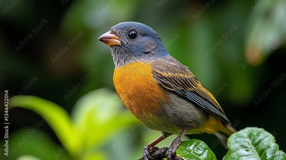 Fototapeta premium Chestnut-bellied Seed Finch