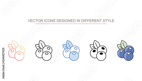 Juniper icon design with white background stock illustration