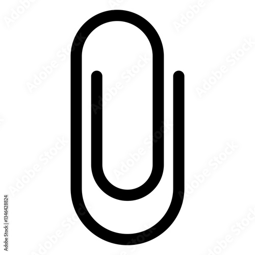 Icono de clip de papel. Icono de adjuntar archivo.