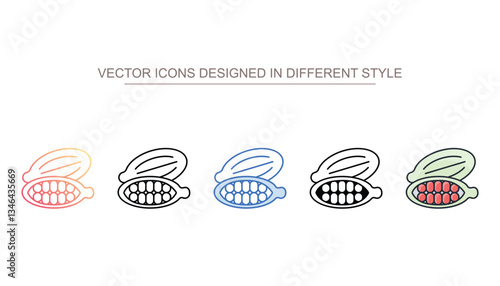 Cardamon icon design with white background stock illustration