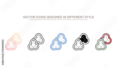 Pepper Slice icon design with white background stock illustration