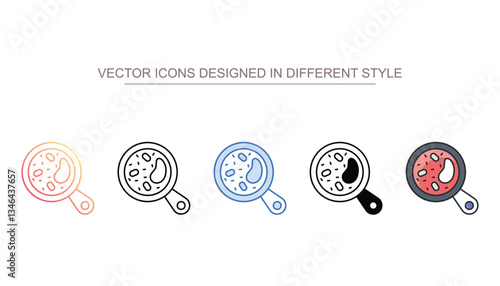Con Carne icon design with white background stock illustration
