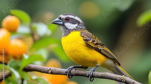 Yellow-shouldered Grosbeak --ar 16:9 --stylize 500 --v 6.1 Job ID: ce6979c3-7429-421d-a915-2991df3cbdb8