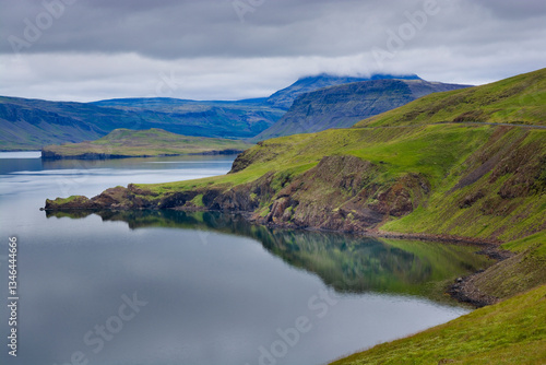 Serene Nordic landscape of ...
