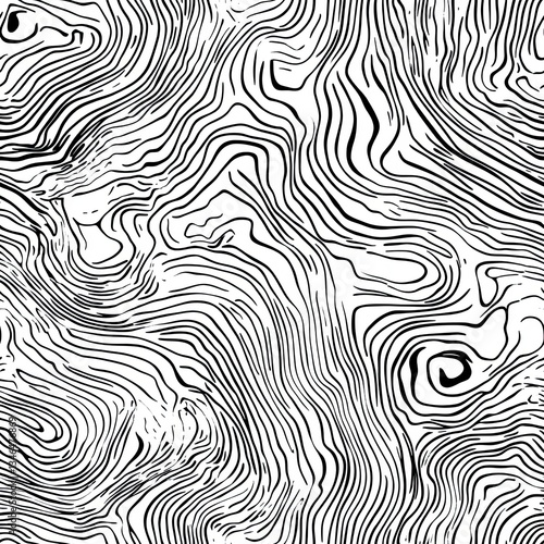 Wallpaper Mural Seamless Monochrome Black Wood Grain Pattern Minimalist Design Texture for Modern Backgrounds Torontodigital.ca