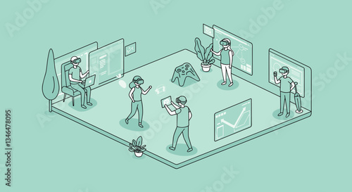 Virtual Reality Team Meeting