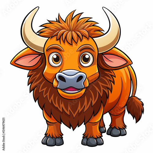 buffalo isolated on white