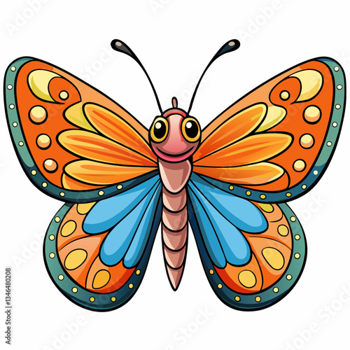 butterfly on a white background