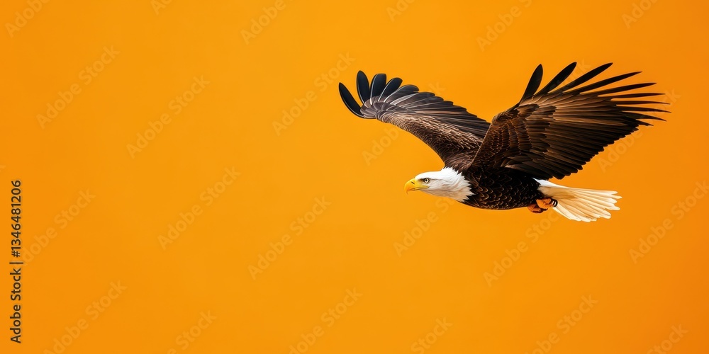 Obraz premium Mountain Eagle Banner