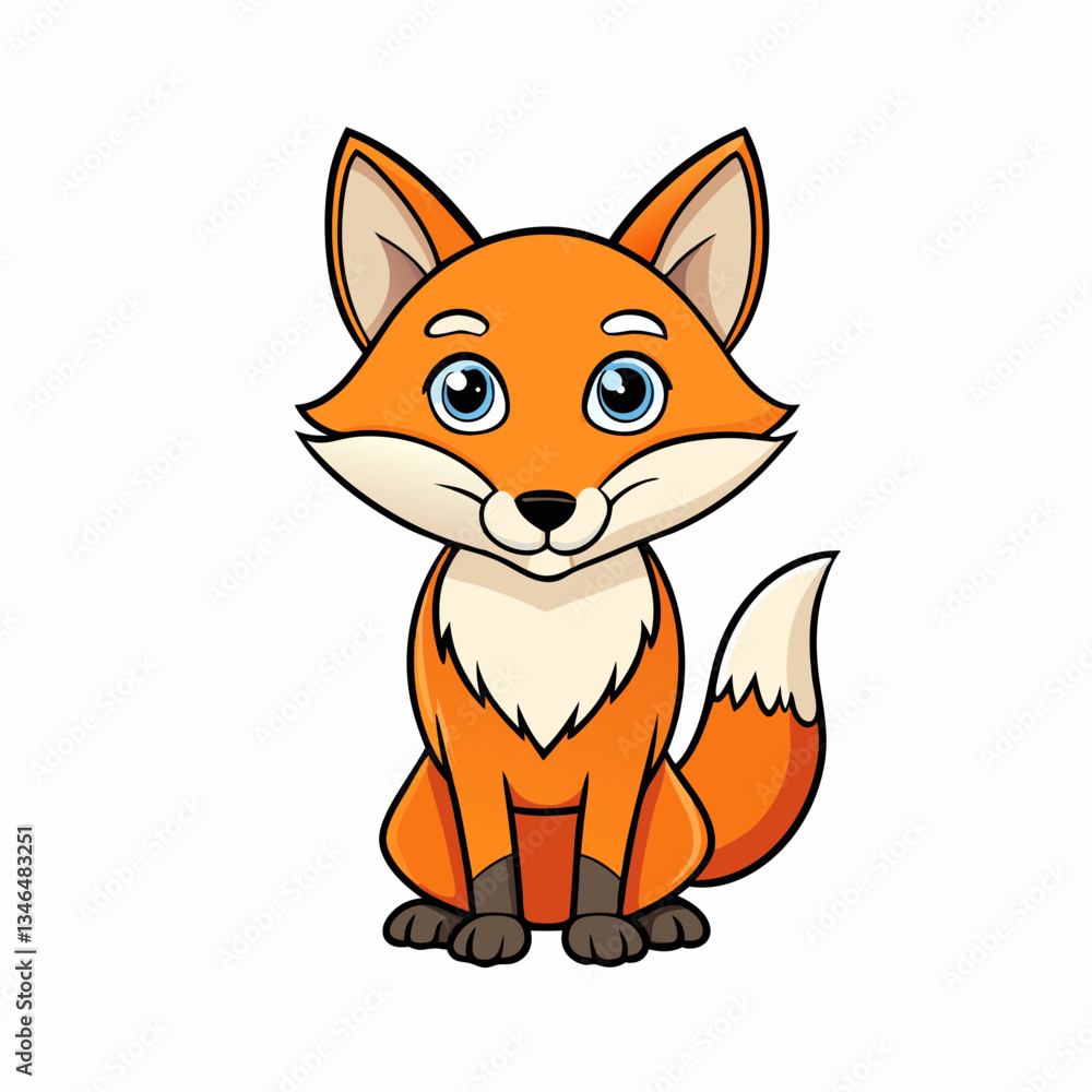 red fox cartoon red fox cartoon