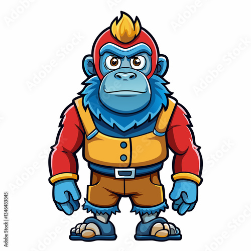 funny cartoon gorilla