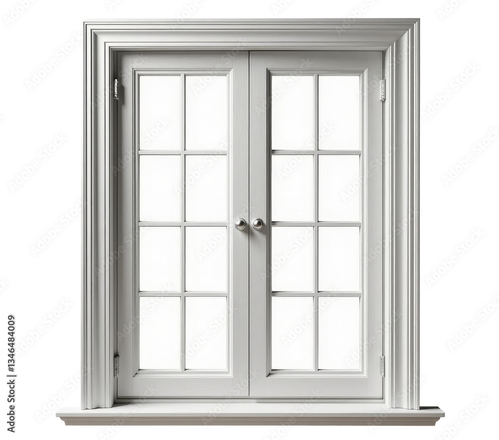 White window with transparent background White window with transparent background