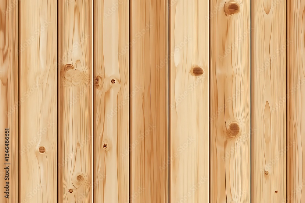 Fototapeta premium Wooden background, Light brown wooden panel wall seamless texture background