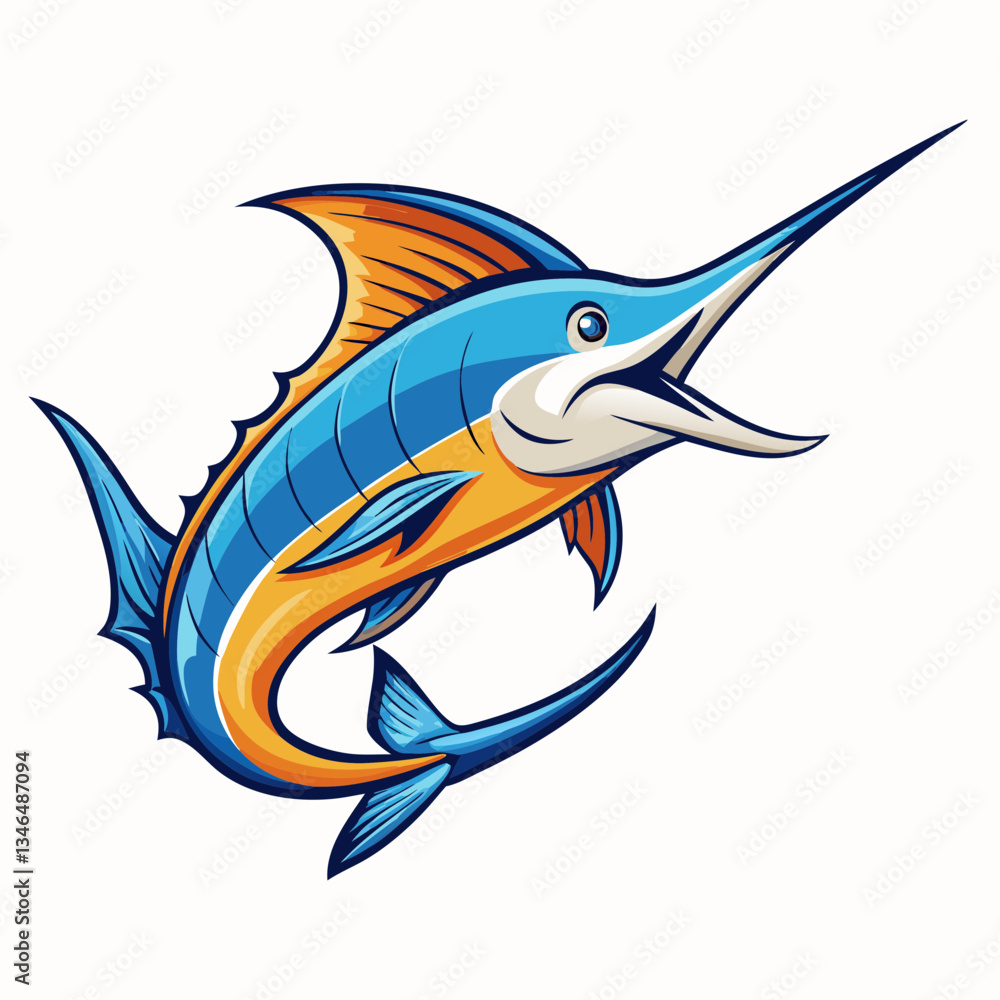 marlin vector illustration marlin vector illustration