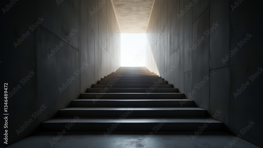 Fototapeta premium Stairway To Light At The End