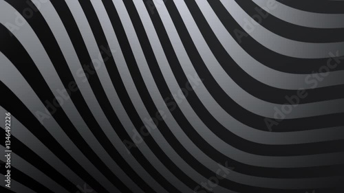 Wallpaper Mural Black and white curved striped pattern for fashion design, packaging, branding, backgrounds, textiles, and abstract art projects. Torontodigital.ca