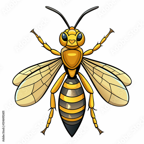wasp vector illustration