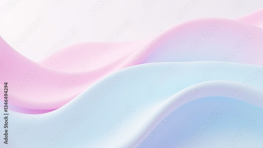 Fototapeta premium Pastel Abstract Smooth Wavy Gradient Background