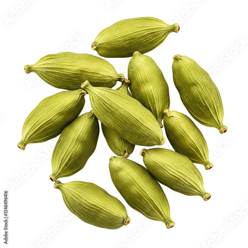 Wallpaper Mural Fresh green cardamom pods isolated on transparent background perfect for culinary and spice-themed designs Torontodigital.ca
