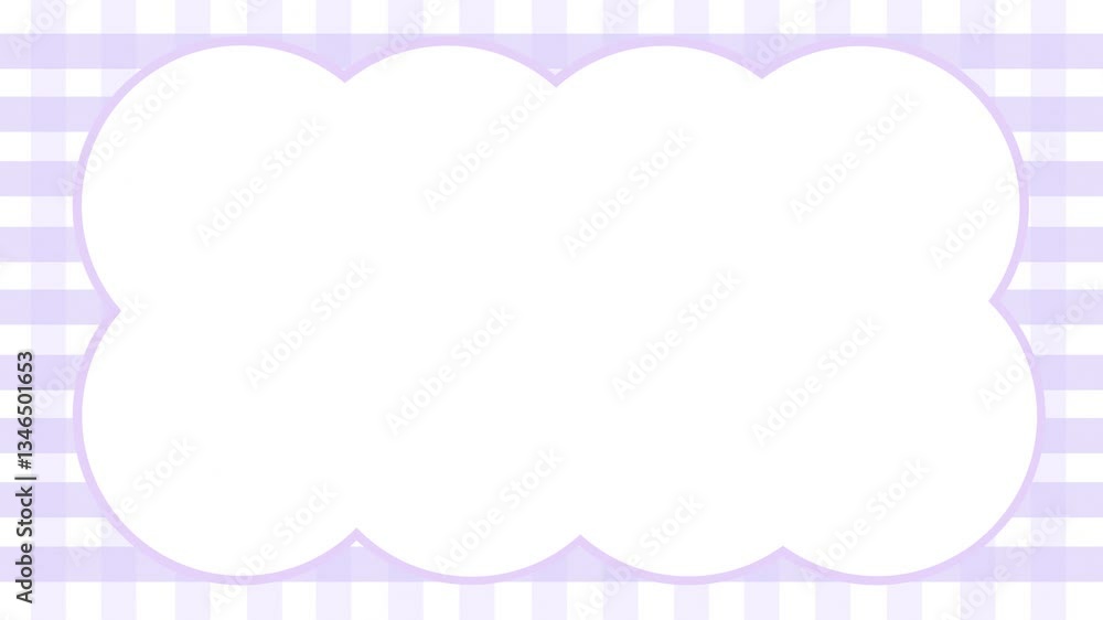 Cute Pastel Purple Checkerboard Wallpaper, White Round Shape Decoration Video Motion Background Cute Pastel Purple Checkerboard Wallpaper, White Round Shape Decoration Video Motion Background