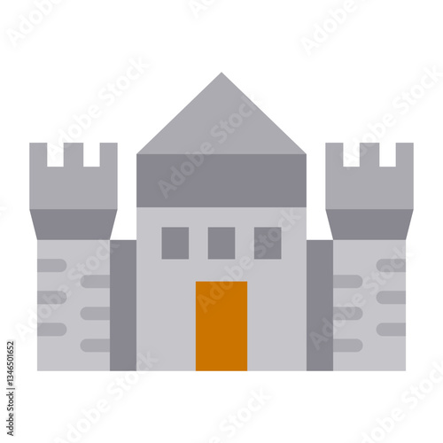 Castle Vector Design Icon Style