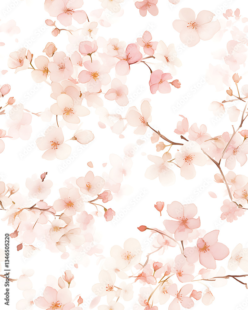 Fototapeta premium Creative 2D Doodle seamless pattern Floral or flower Illustrations