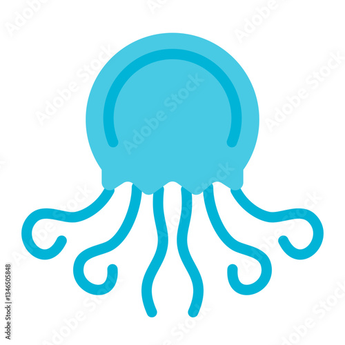 Jellyfish Vector Design Icon Style