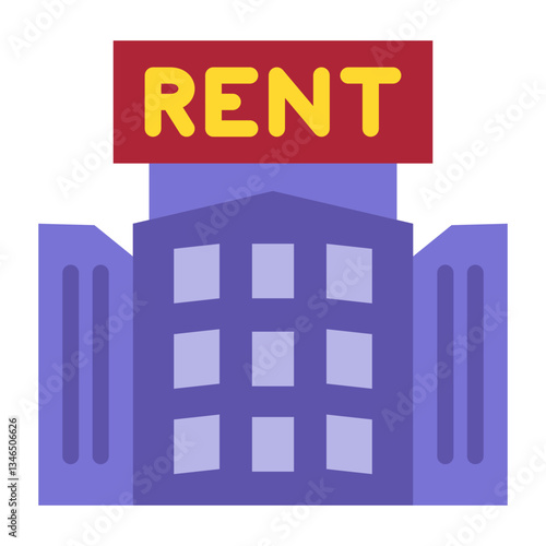 Rental market Vector Design Icon Style