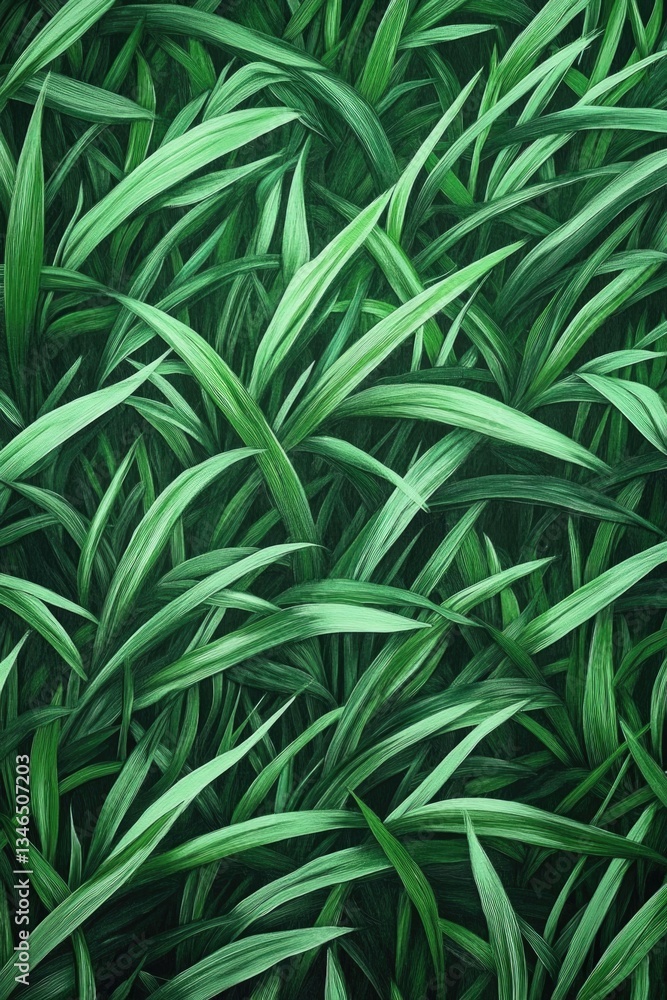 A lively emerald grass pattern creates an appealing backdrop, bringing a sense of vitality and nature. A lively emerald grass pattern creates an appealing backdrop, bringing a sense of vitality and nature.