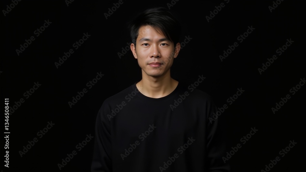 Fototapeta premium Portrait Of A Young Asian Man