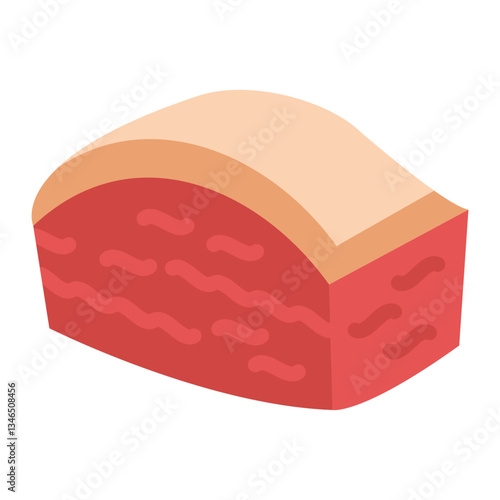 Pork belly Vector Design Icon Style