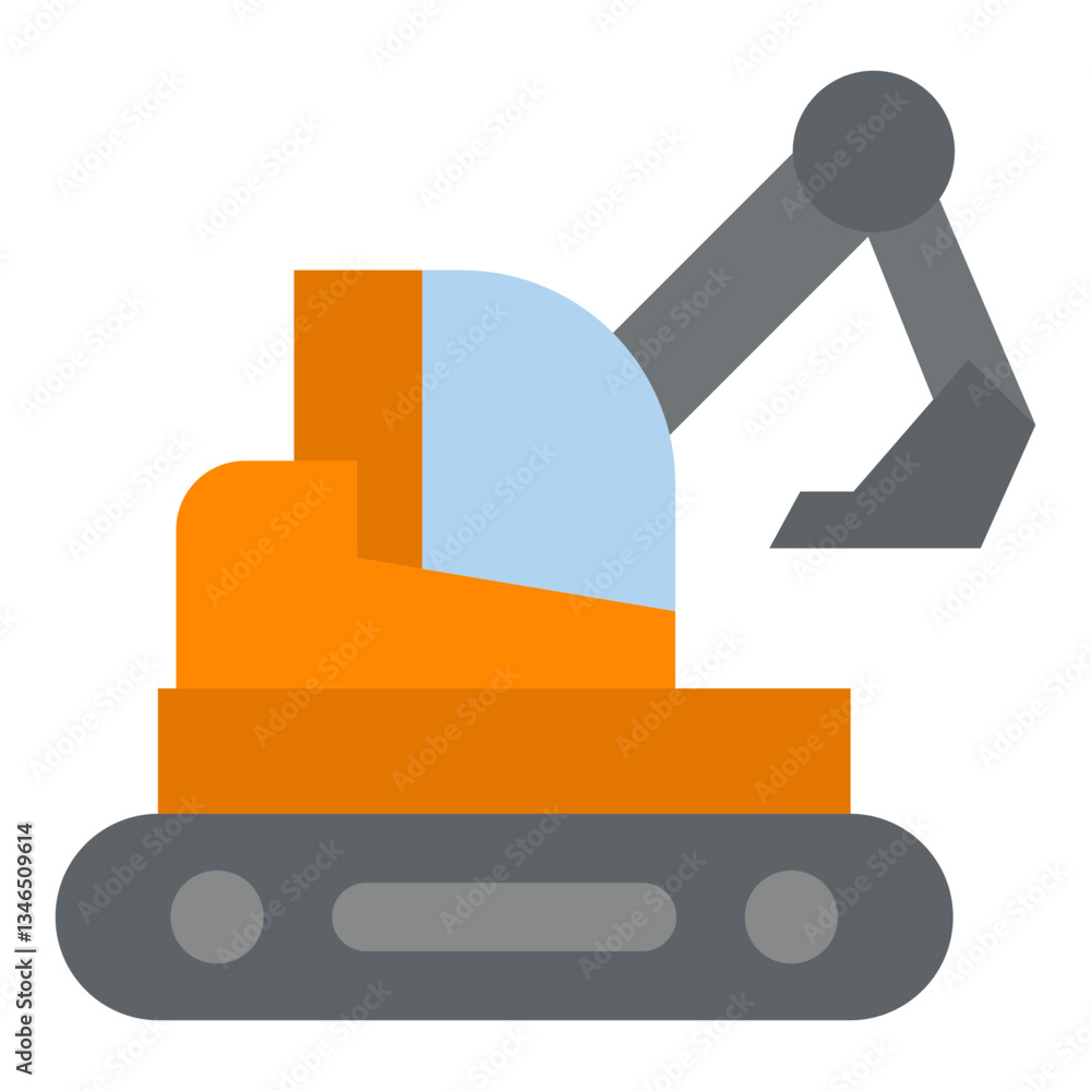 Digger Vector Design Icon Style Digger Vector Design Icon Style