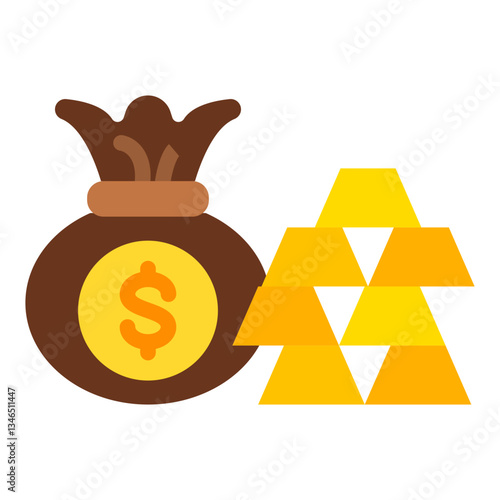 Wealth Vector Design Icon Style