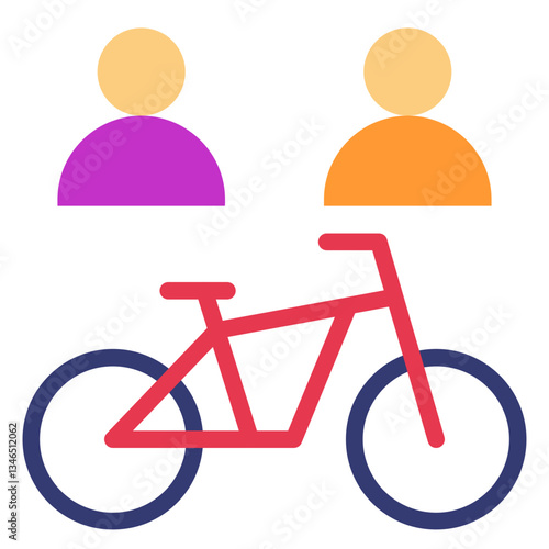 Bike Sharing Vector Design Icon Style