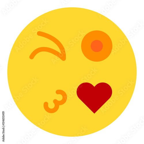 Flirtatious Vector Design Icon Style