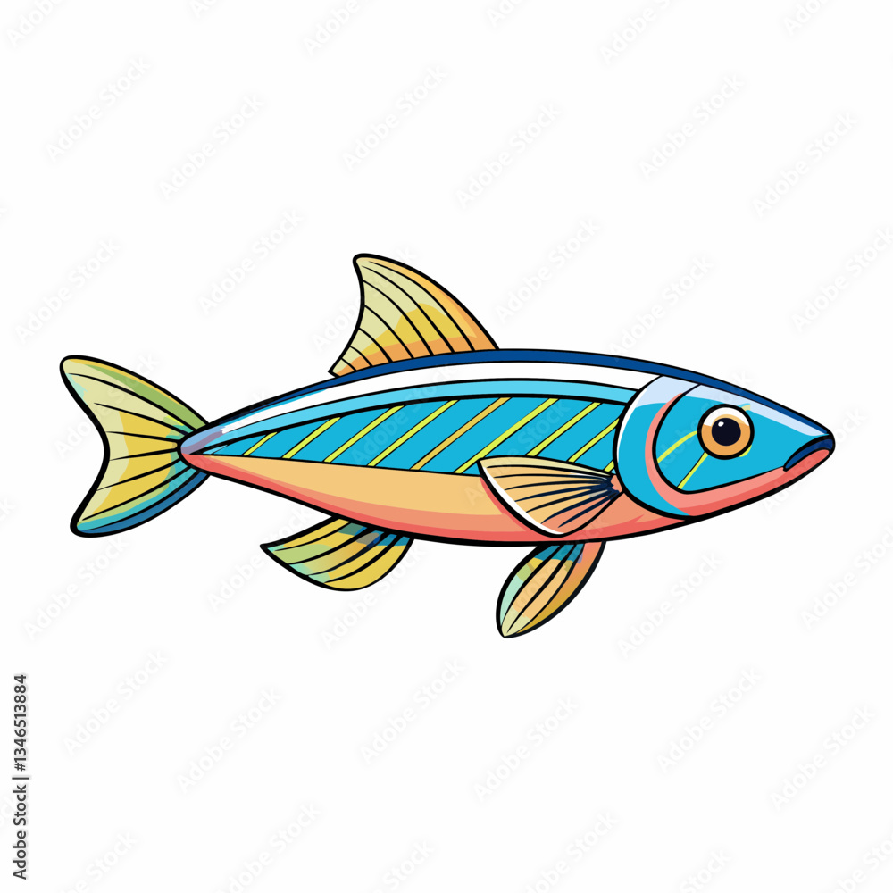neon tetra fish on a white background neon tetra fish on a white background