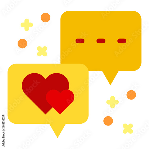 Love Confession Vector Design Icon Style