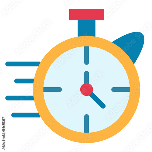 Stopwatch Vector Design Icon Style