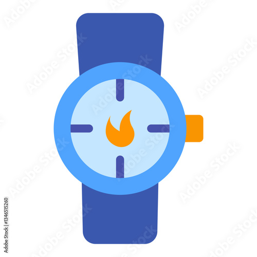 Sports Watch Vector Design Icon Style